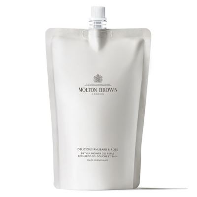 MOLTON BROWN Delicious Rhubarb & Rose Bath & Shower Gel Refill 400 ml